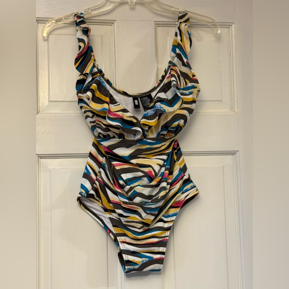 DKNY Multicolor Swirl One Piece‎ Swimsuit - Picture 1 of 6
